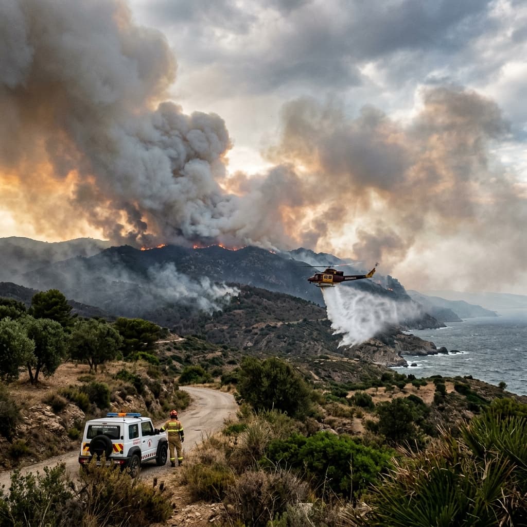 Costa Brava Bölgesinde Orman Yangını: 12 Bin Kişiye Evde Kalma Çağrısı