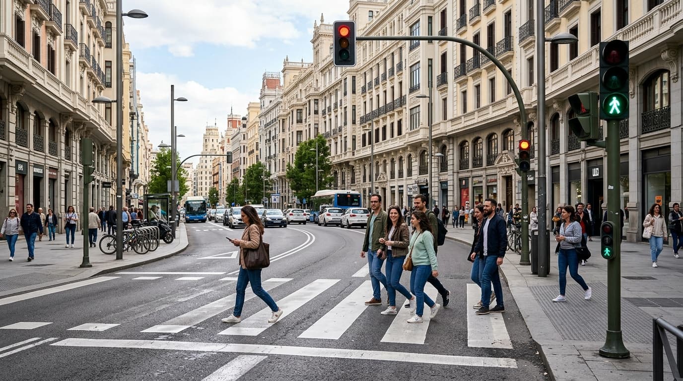 İspanya'da Trafikte Yeni Dönem: Yaya Geçitlerinde Flaşörlü Sarı Işık Kuralları Değişti